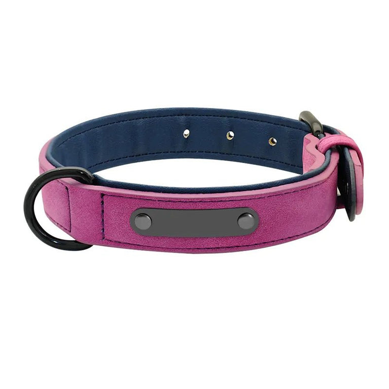 Adjustable Leather Dog Collar for Small to Large Dogs - The Stuff Box