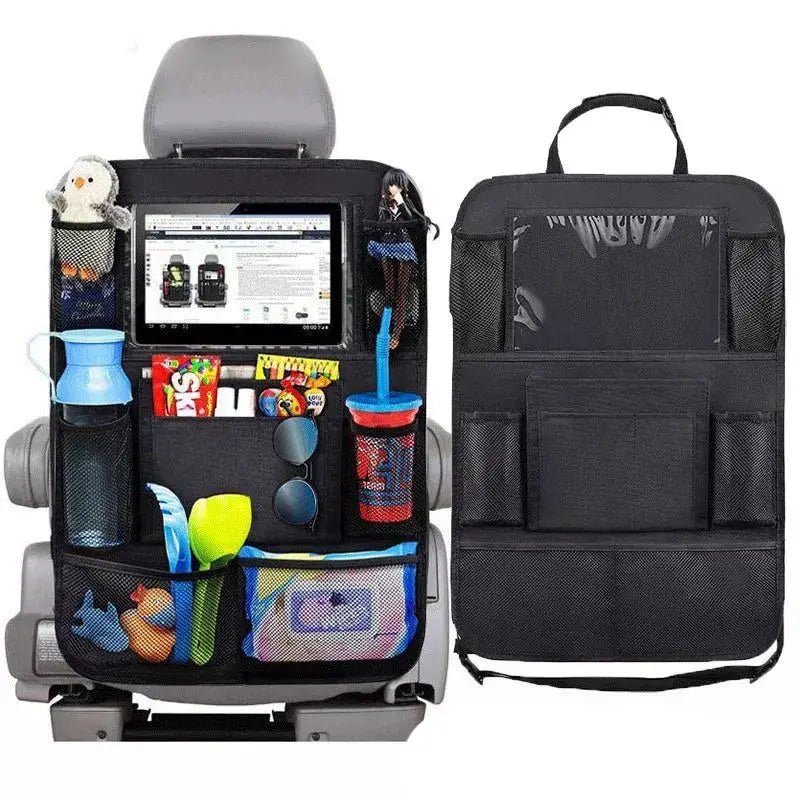 Car Back Seat Organizer with Touch Screen Tablet - The Stuff Box