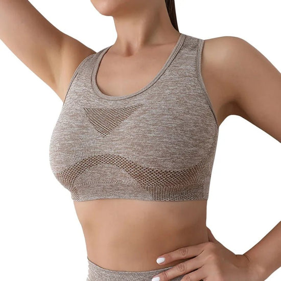 High-Impact Sports Bra for Women: Quick-Dry, Seamless, Shockproof Gym Top - The Stuff Box