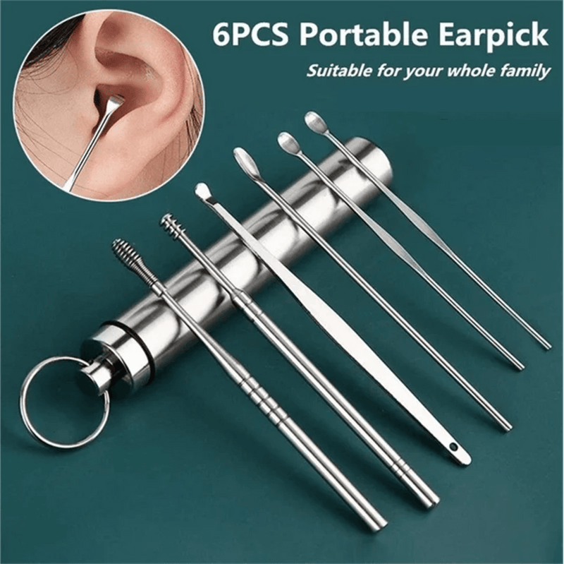 Stainless Steel Ear Pick Set - Safe & Effective Earwax Removal Tool - The Stuff Box