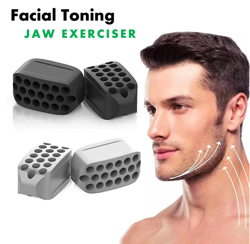 Facial Toning Jaw Exerciser - Silicone Jawline Shaper & Double Chin Reducer - The Stuff Box