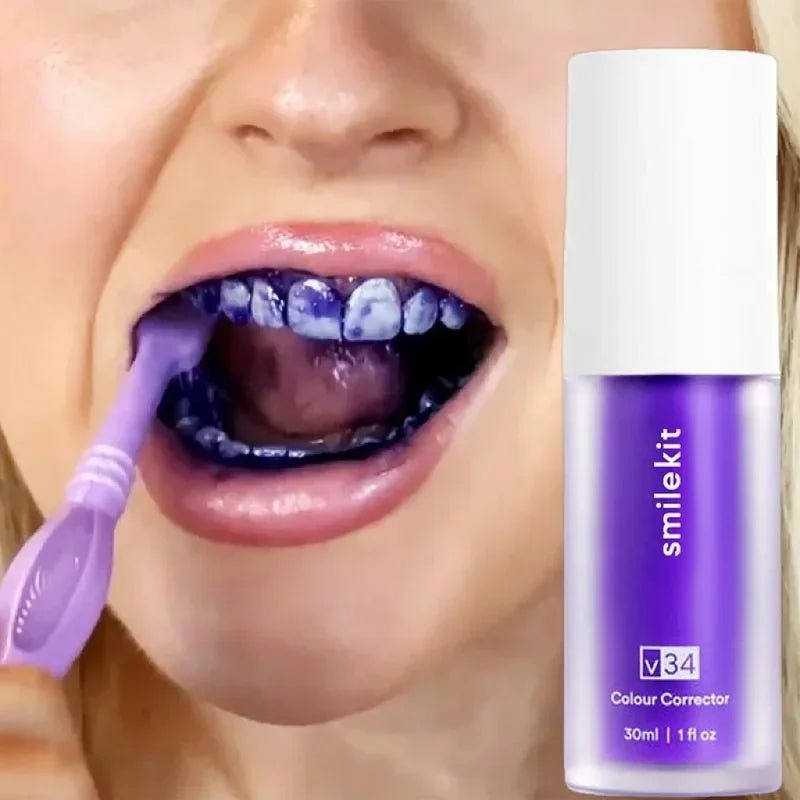 Magic Purple Toothpaste for Teeth Whitening - The Stuff Box